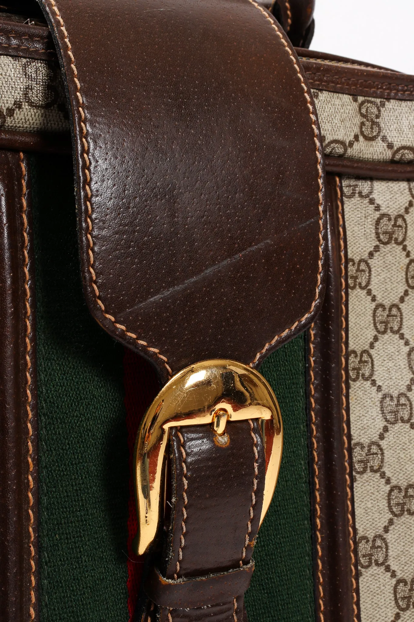 Monogram Stripe Suitcase