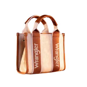 Montana West Wrangle Color Block Small Tote/Crossbody -Khaki