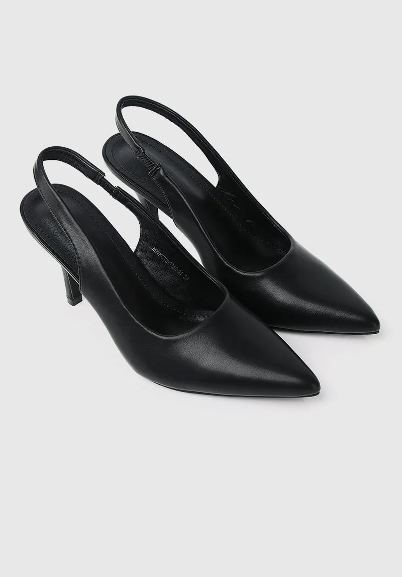 Moyra Pointed Toe Heels (Black)
