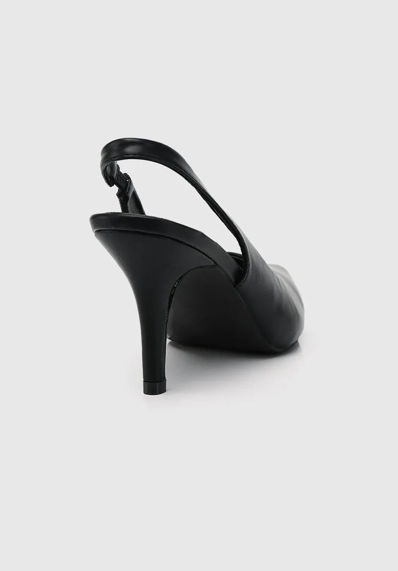 Moyra Pointed Toe Heels (Black)