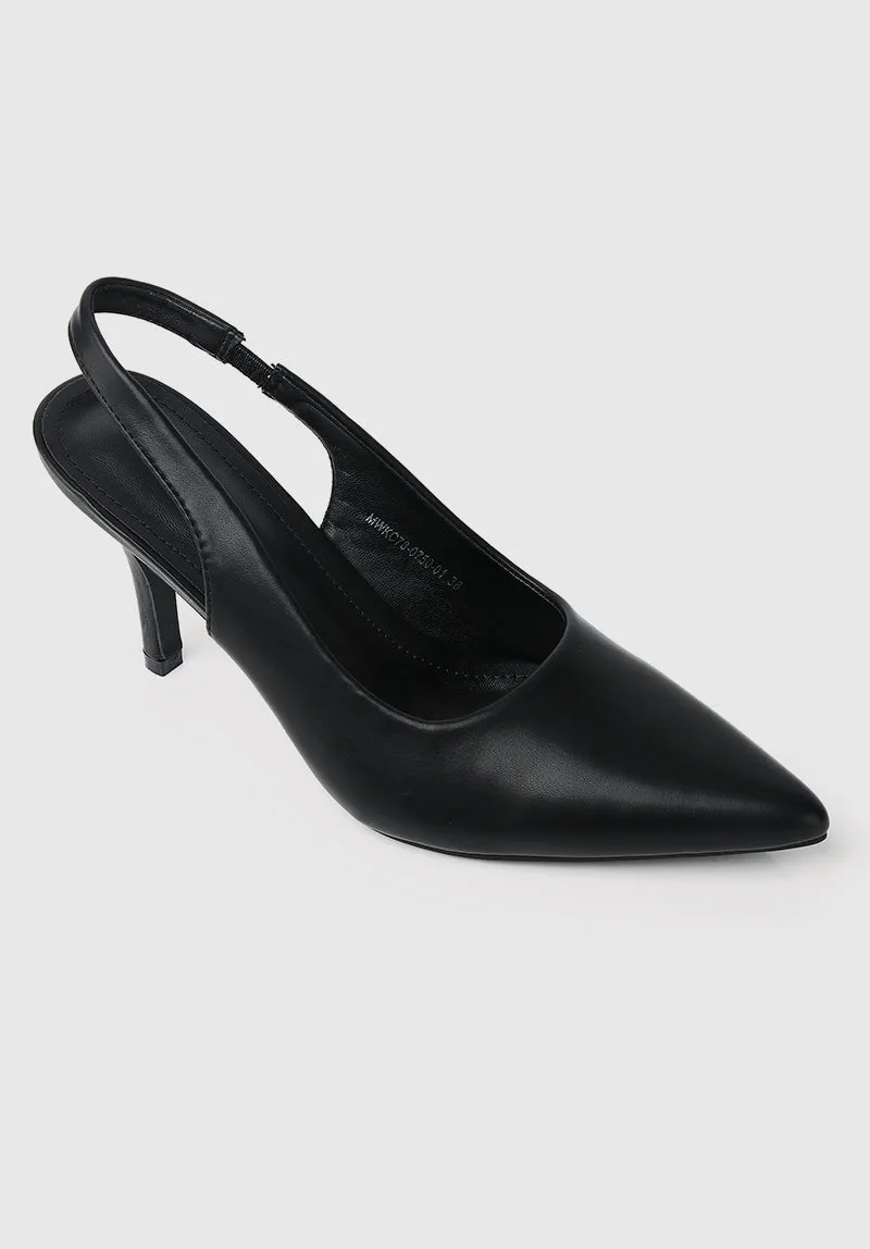 Moyra Pointed Toe Heels (Black)