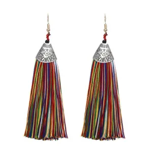 Nassau Rainbow Tassel Earrings