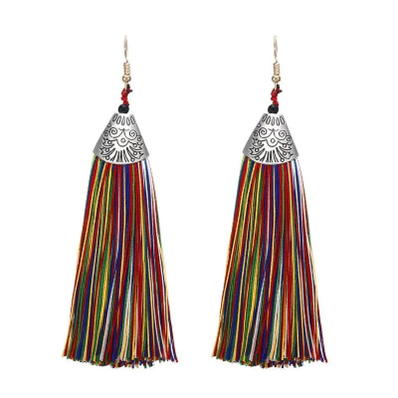 Nassau Rainbow Tassel Earrings