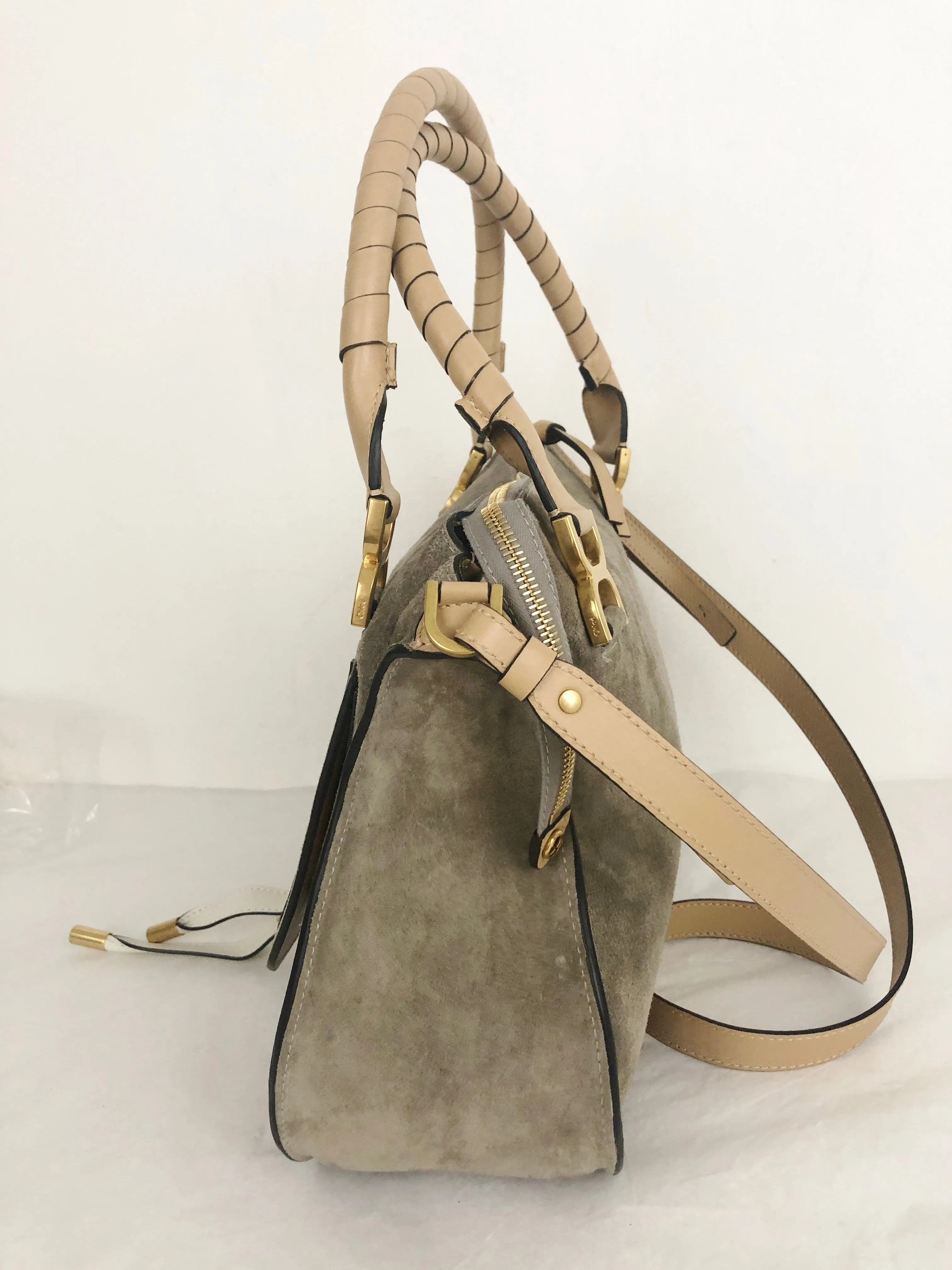 NEW Chloe Marcie Bi-Color Double Carry Bag