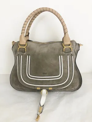 NEW Chloe Marcie Bi-Color Double Carry Bag