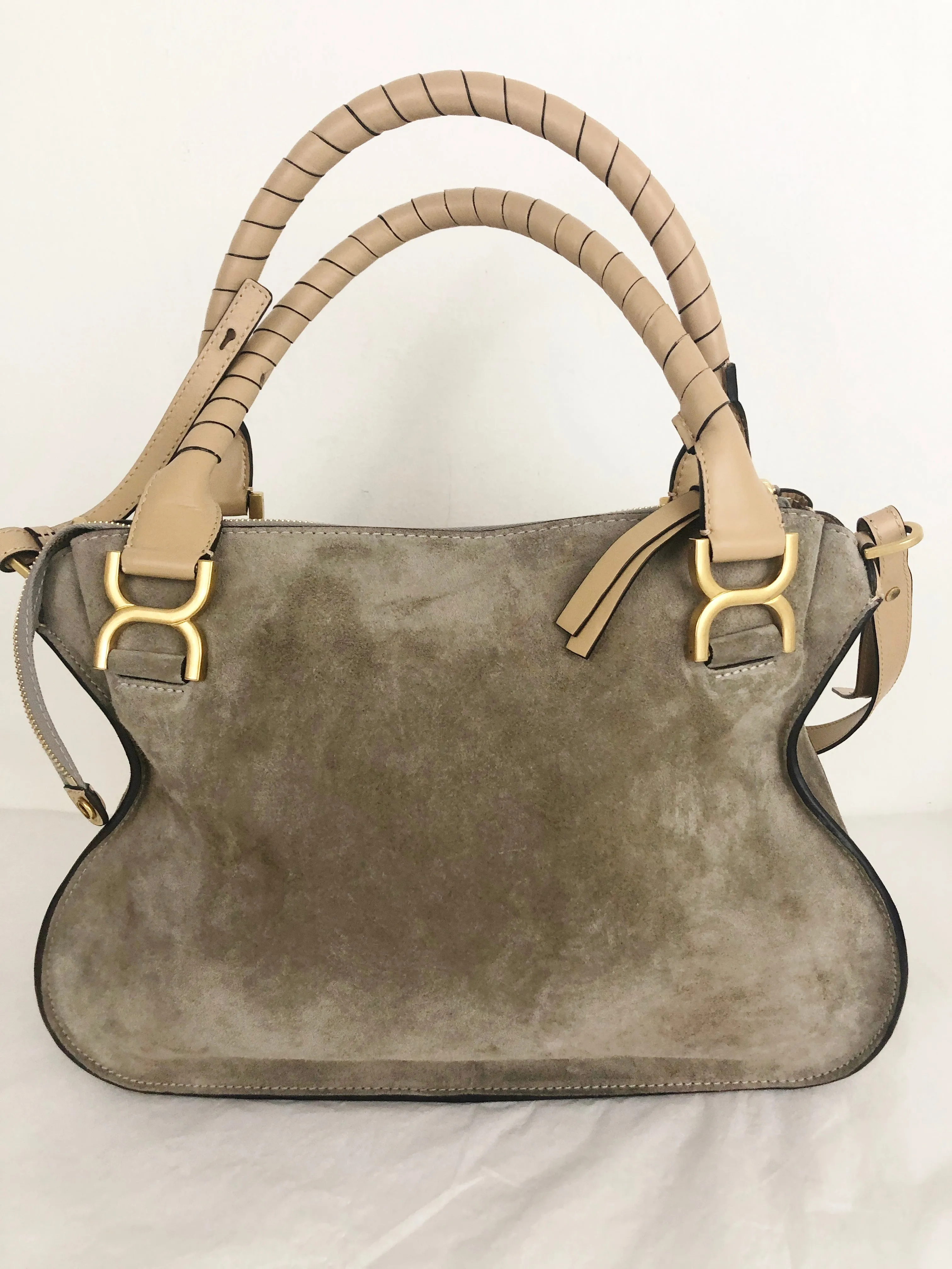 NEW Chloe Marcie Bi-Color Double Carry Bag