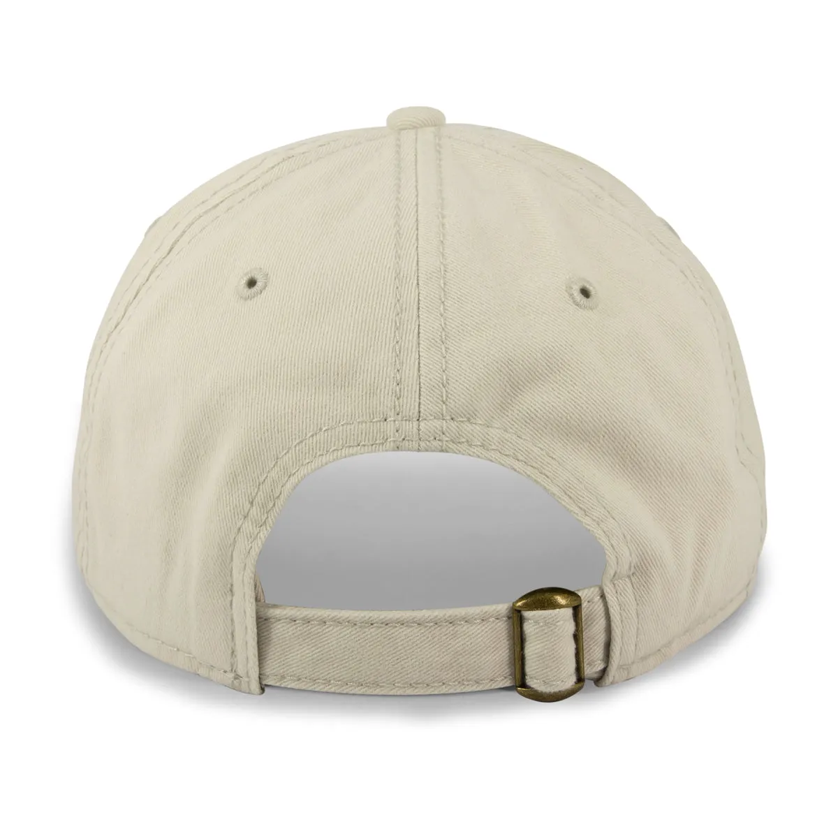 New Hampshire Striped Leather Patch Dad Hat