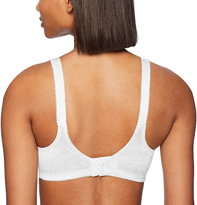 New WonderBra Double Support Wirefree Bra, White, Sz 34B!