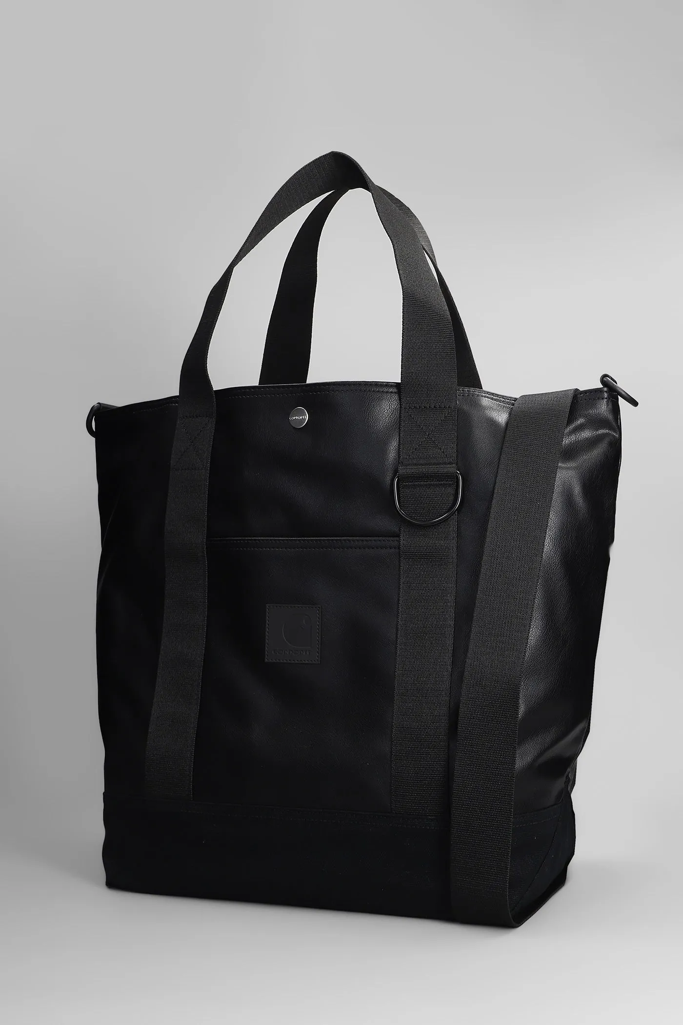 Norwich Tote Shoulder bag in black faux leather