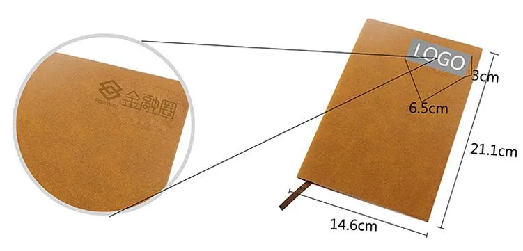 Notebook With Textured Pu Leather Cover