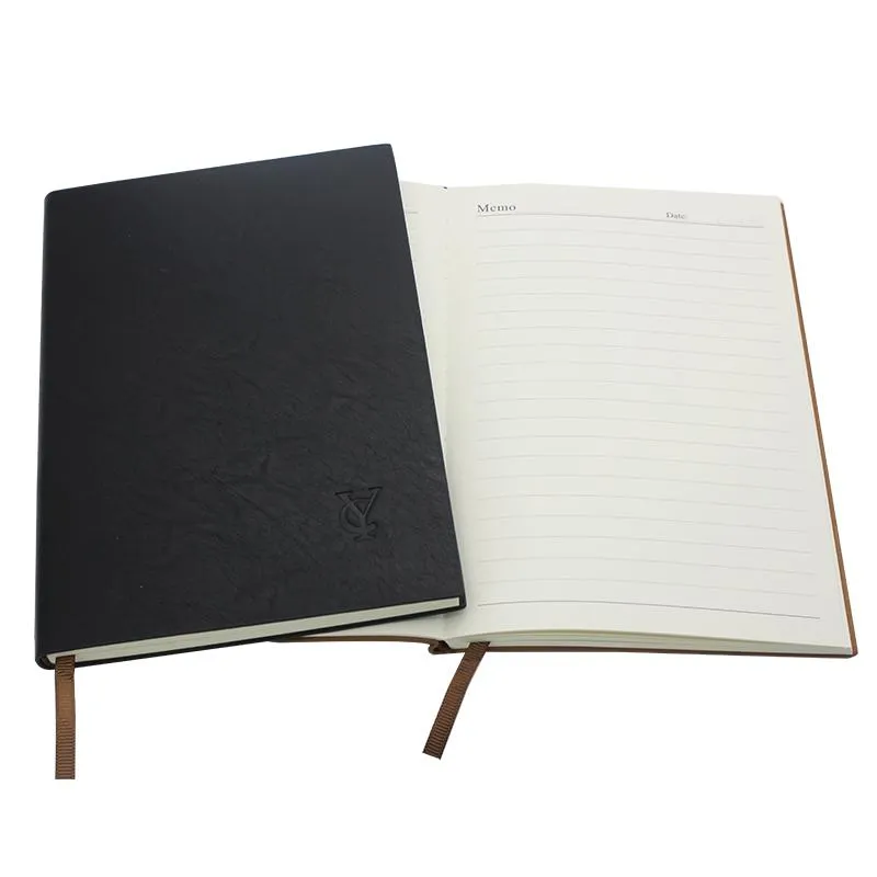 Notebook With Textured Pu Leather Cover