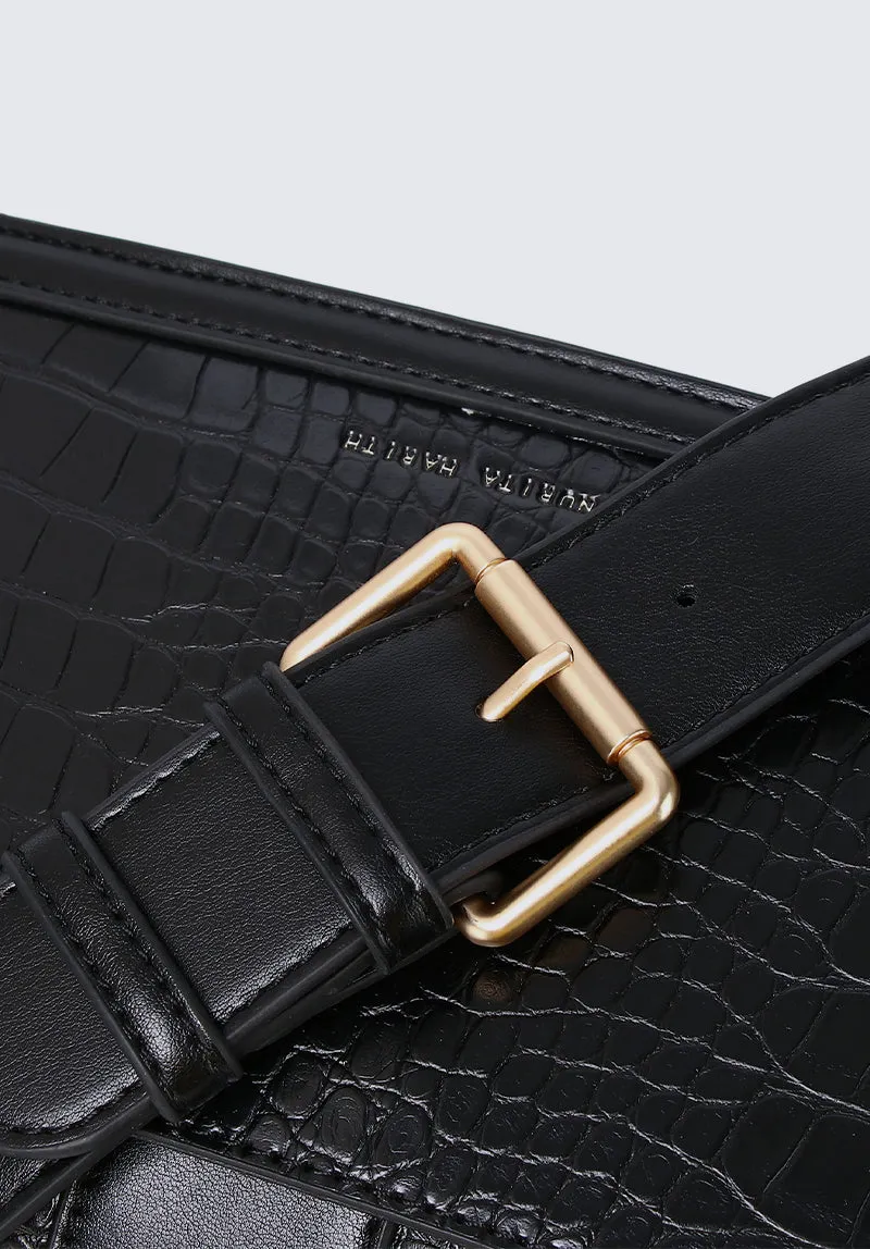 Nurita Harith Nahla Crossbody Sling Bag (Black)