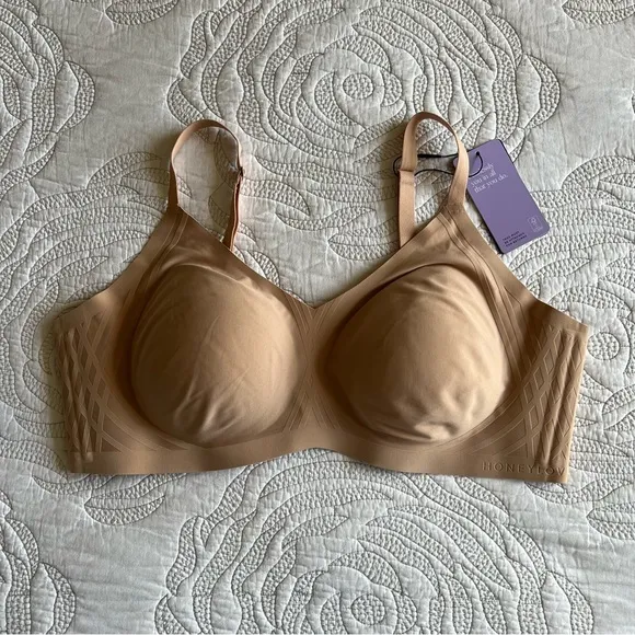 NWT - Honeylove - Silhouette Bra - Sand