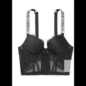 NWT Very Sexy Shine Strap Corset Bra Top, 32 C