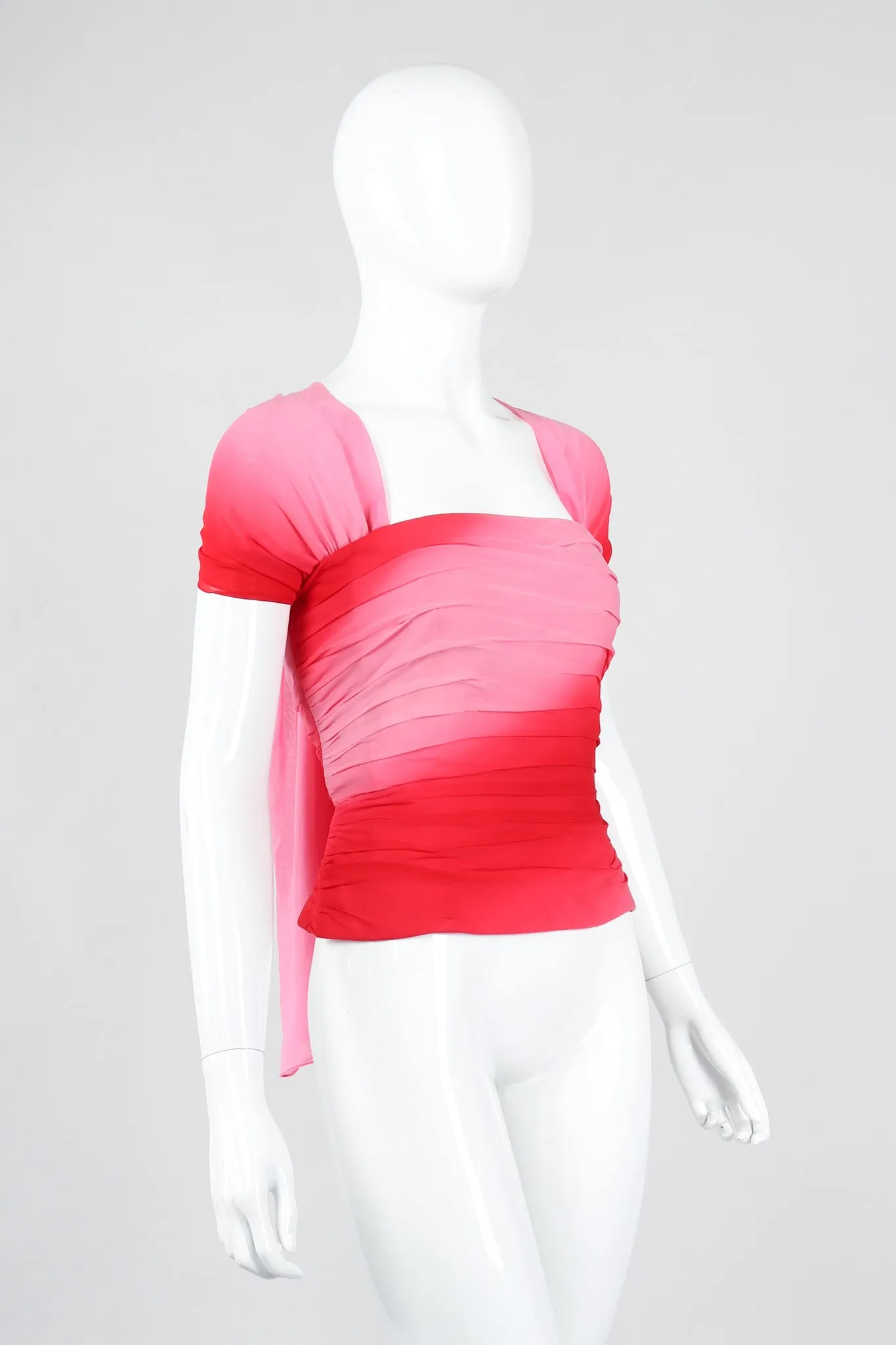 Ombré Pleated Bustier