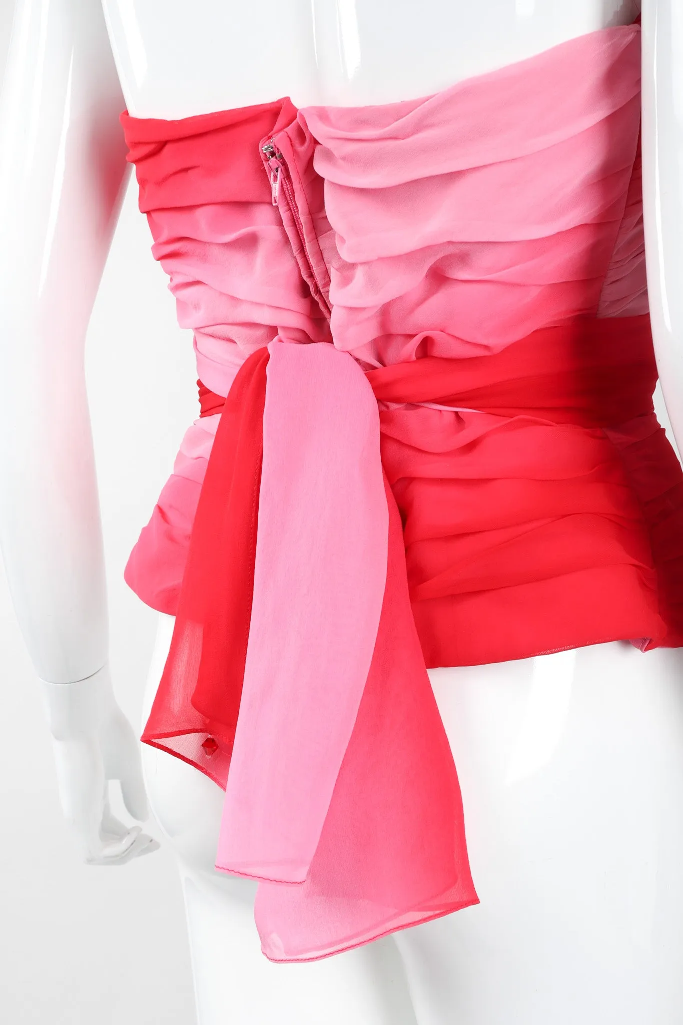 Ombré Pleated Bustier