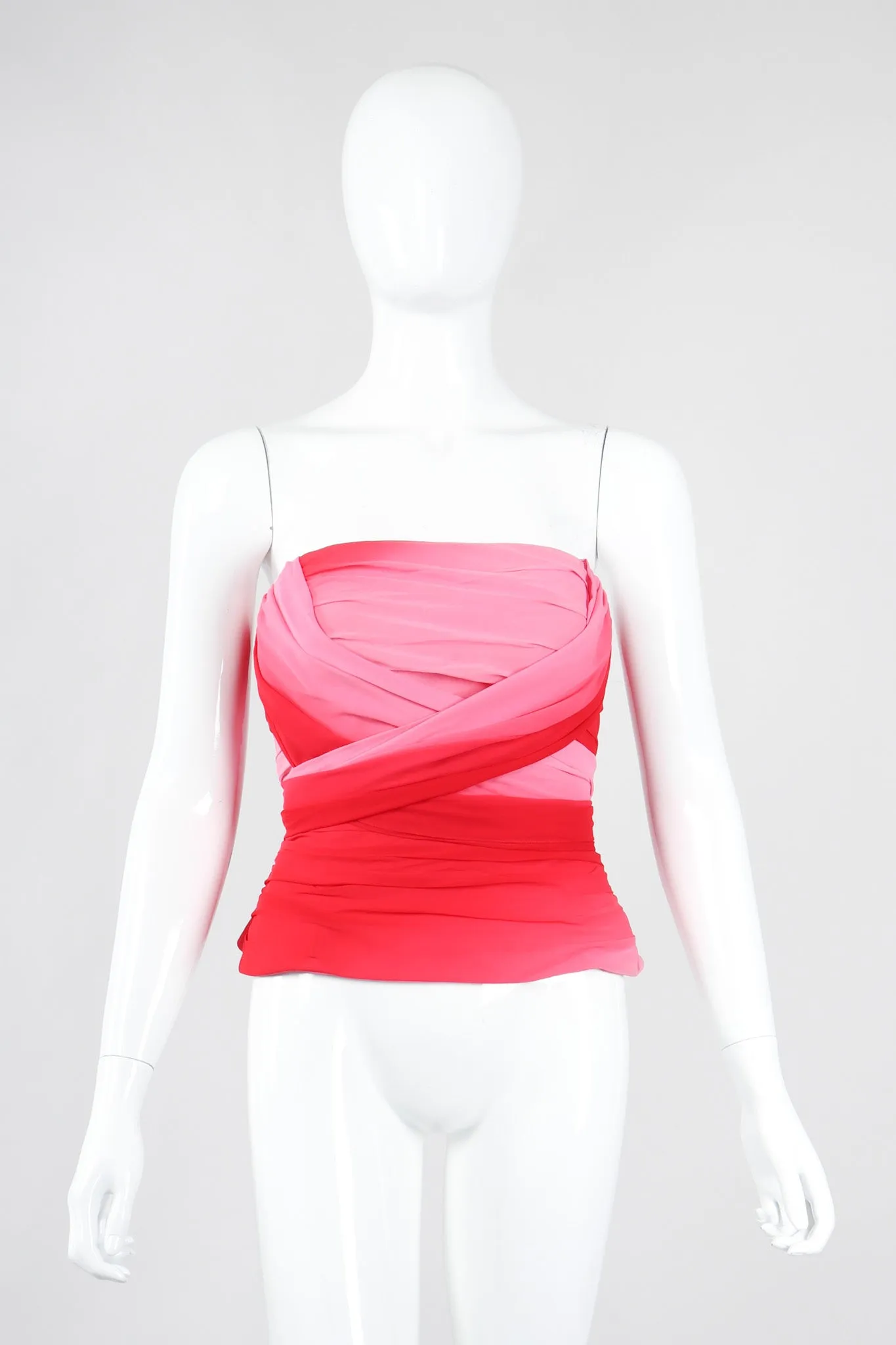 Ombré Pleated Bustier