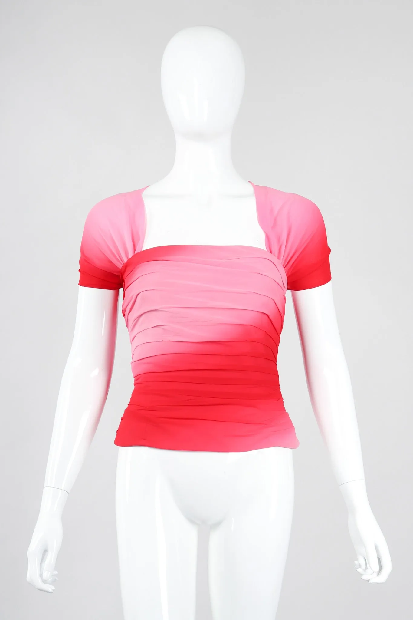Ombré Pleated Bustier