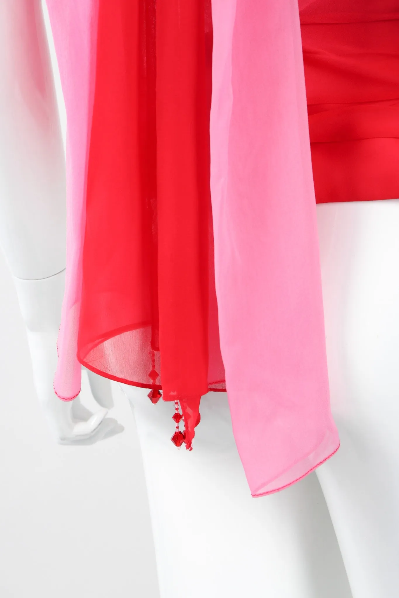 Ombré Pleated Bustier