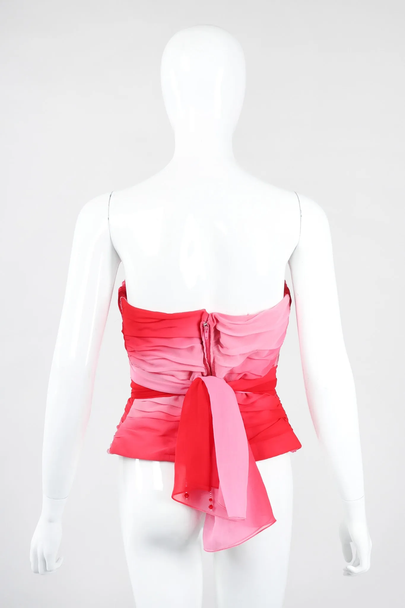 Ombré Pleated Bustier