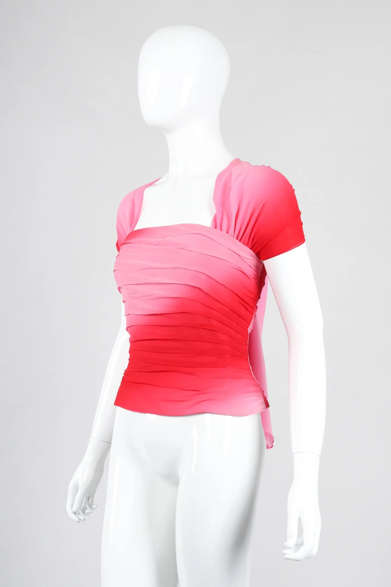 Ombré Pleated Bustier