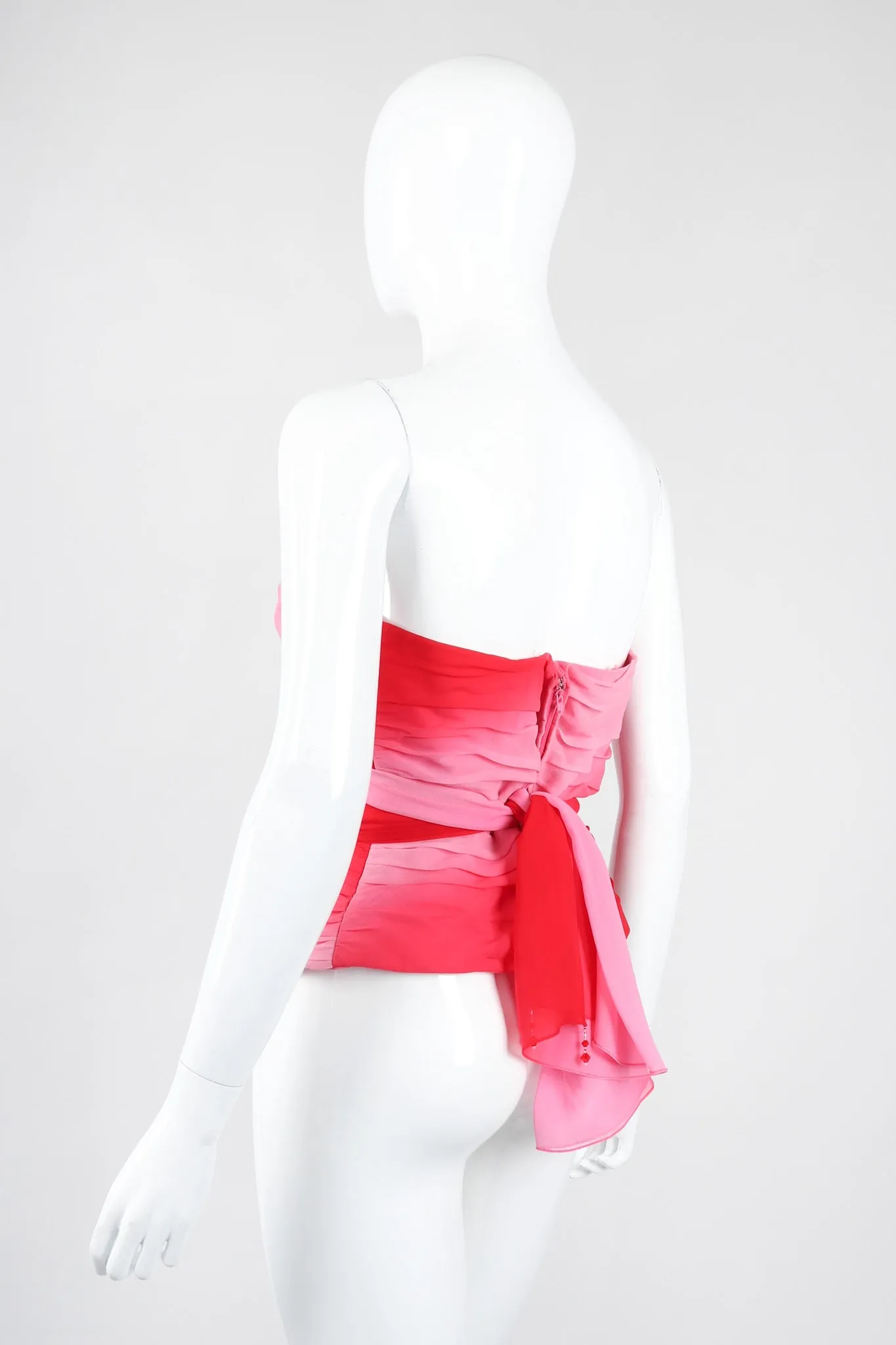 Ombré Pleated Bustier