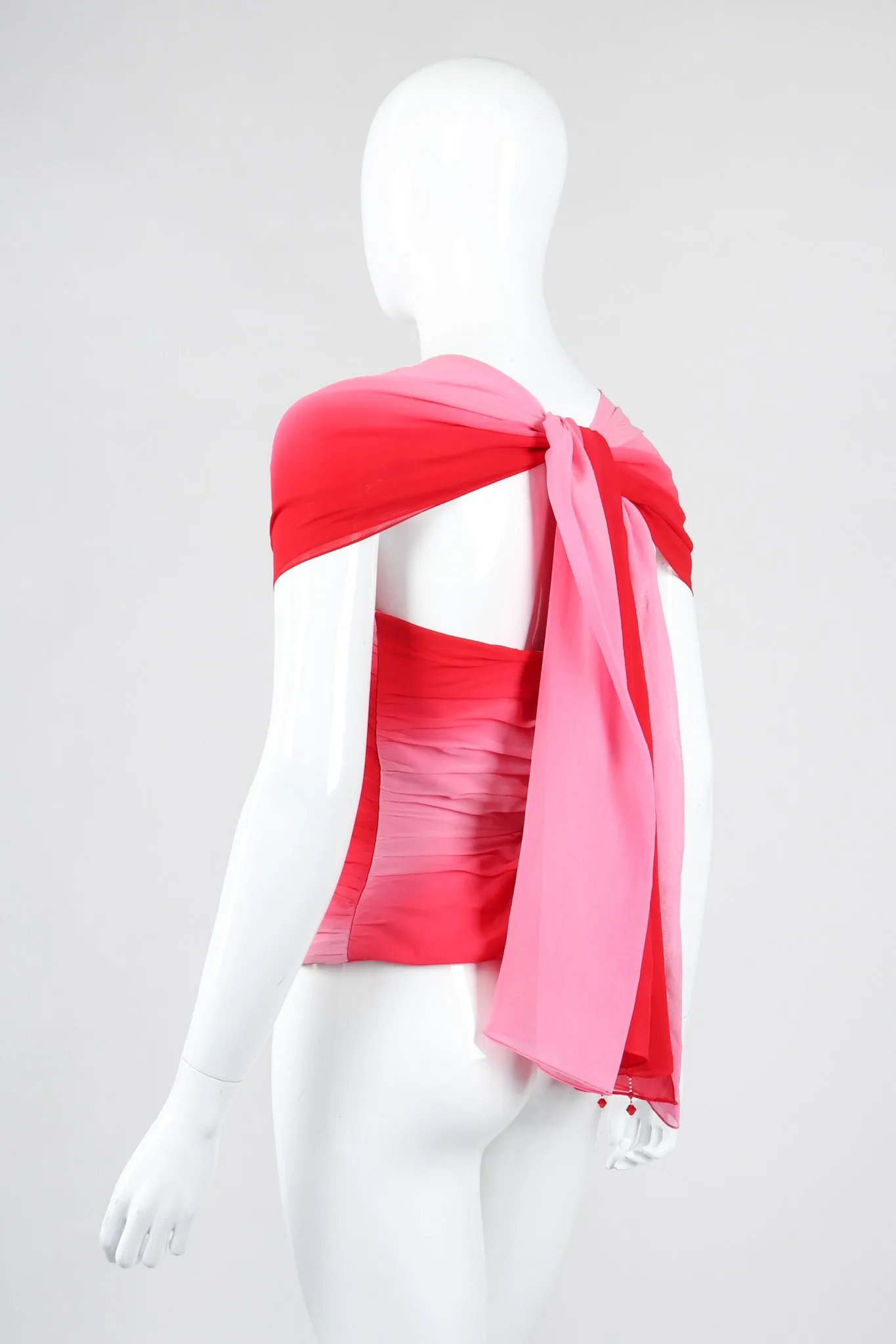 Ombré Pleated Bustier