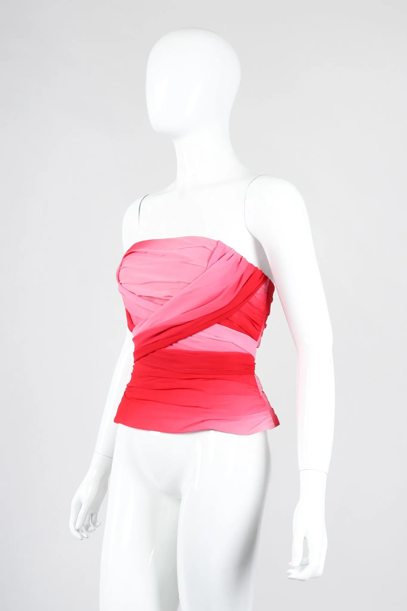 Ombré Pleated Bustier
