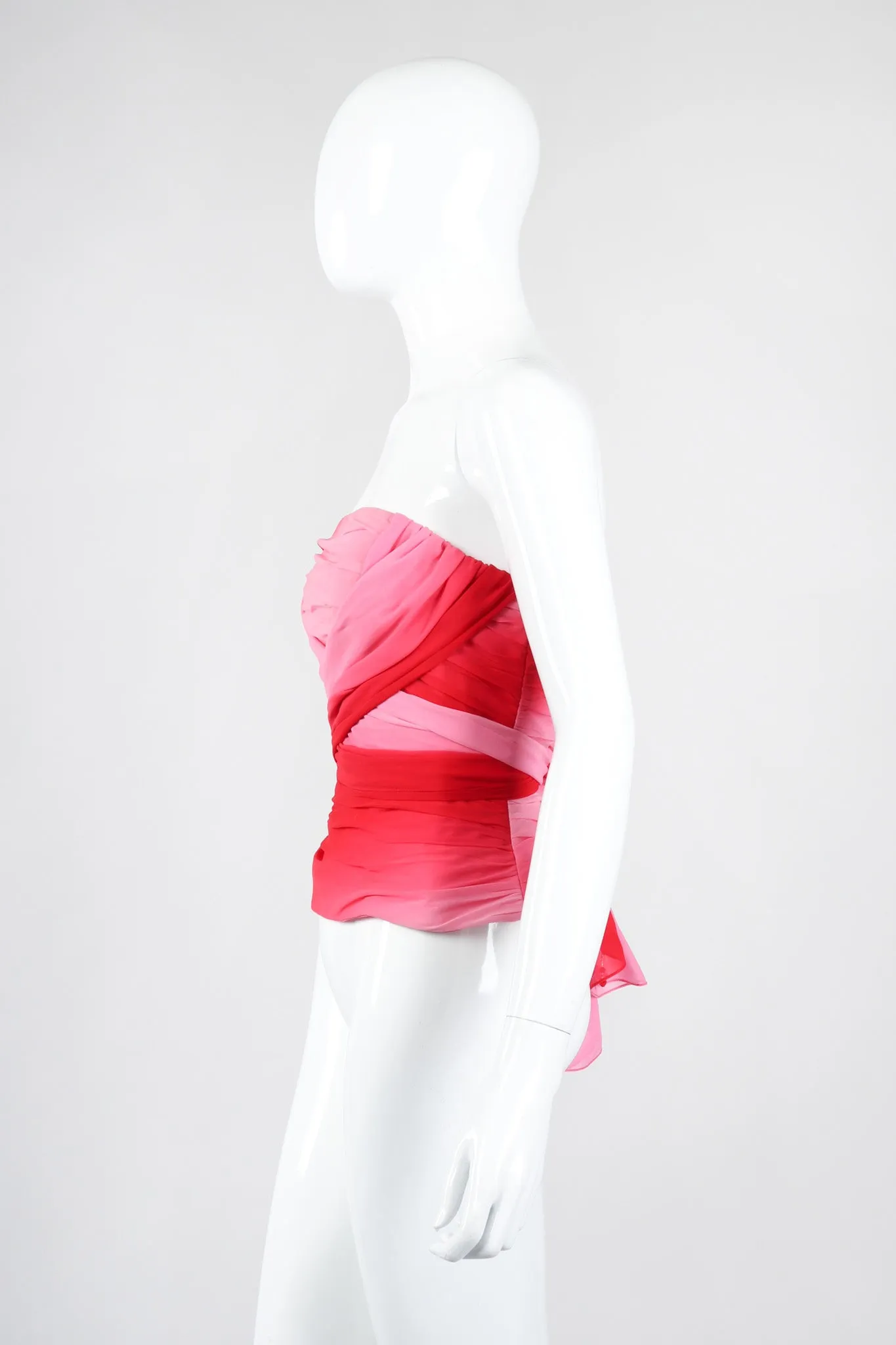 Ombré Pleated Bustier