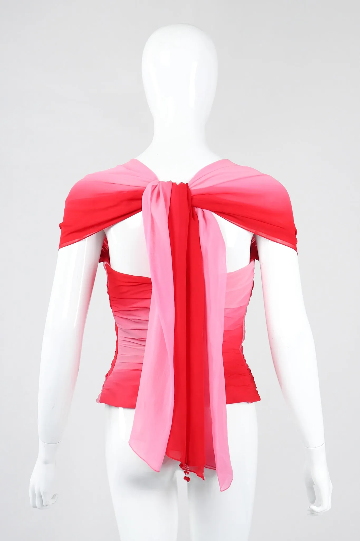 Ombré Pleated Bustier