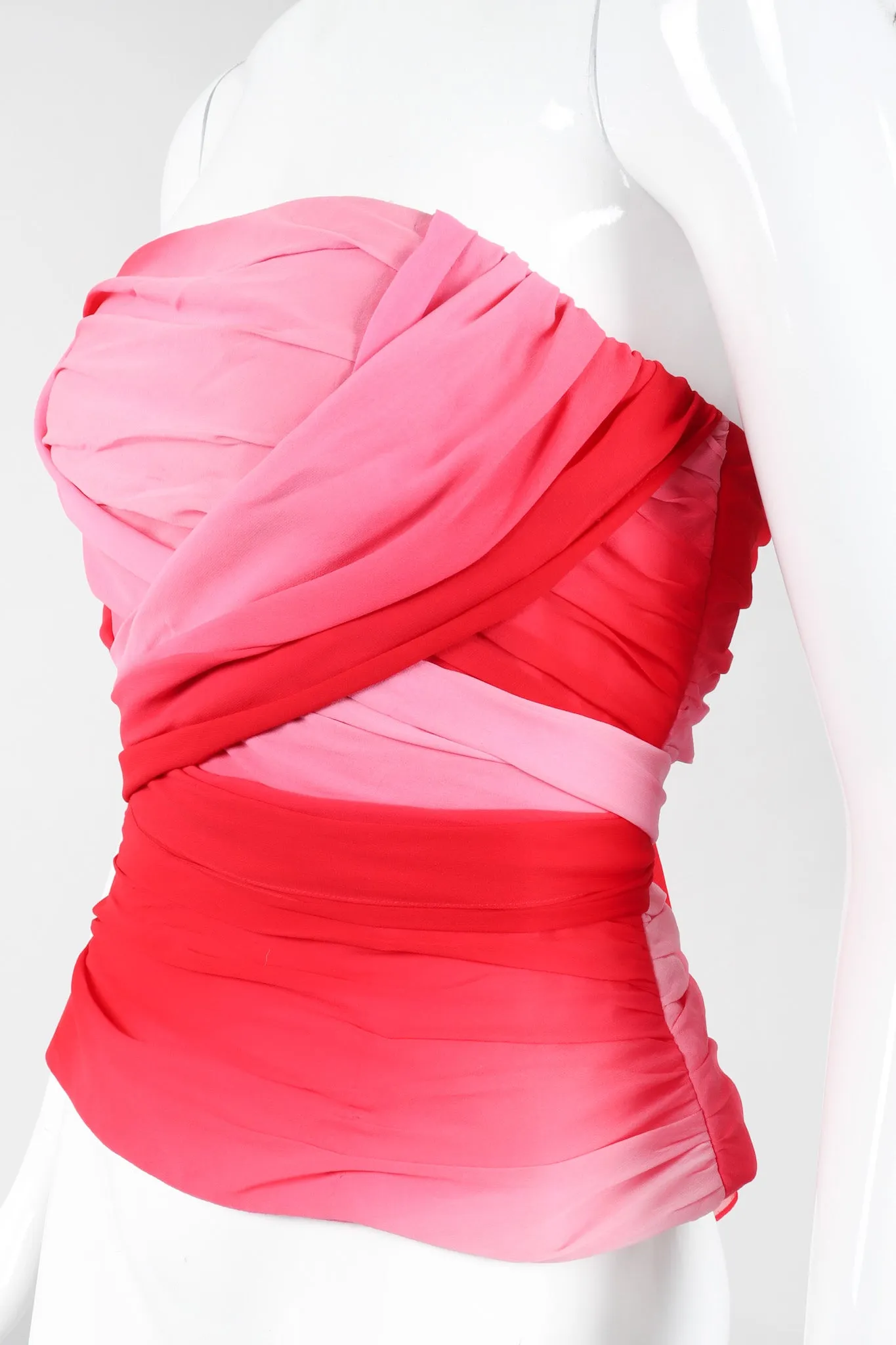 Ombré Pleated Bustier
