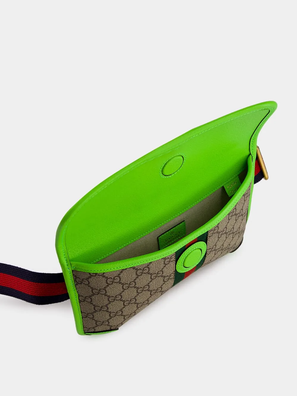 Ophidia Green GG Small Belt Bag