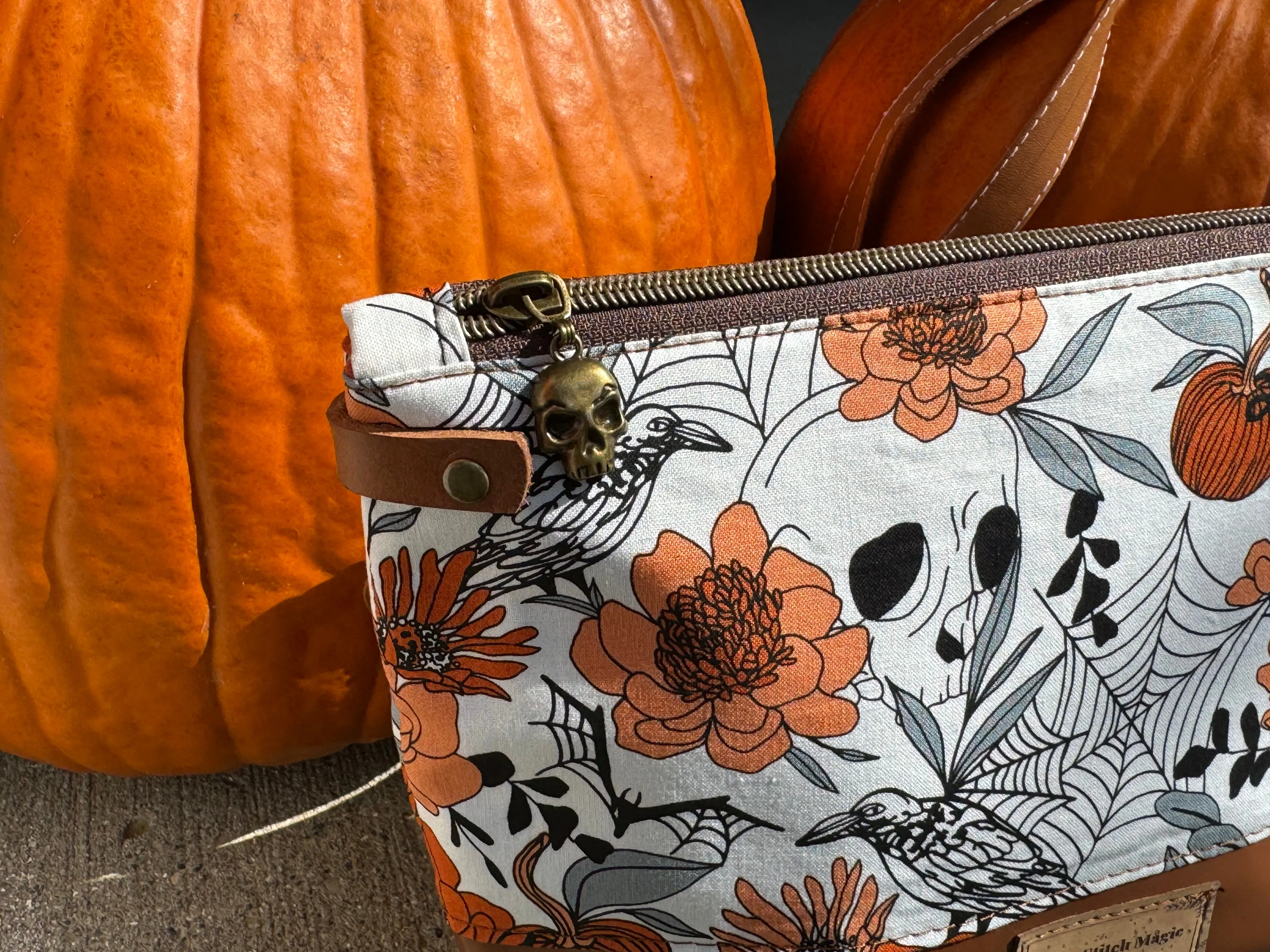 Orange Haunted Garden Crossbody Bag