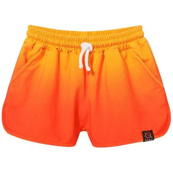 Orange Ombre 80's Shorts - 2 Left Size 2-4 & 4-6 years
