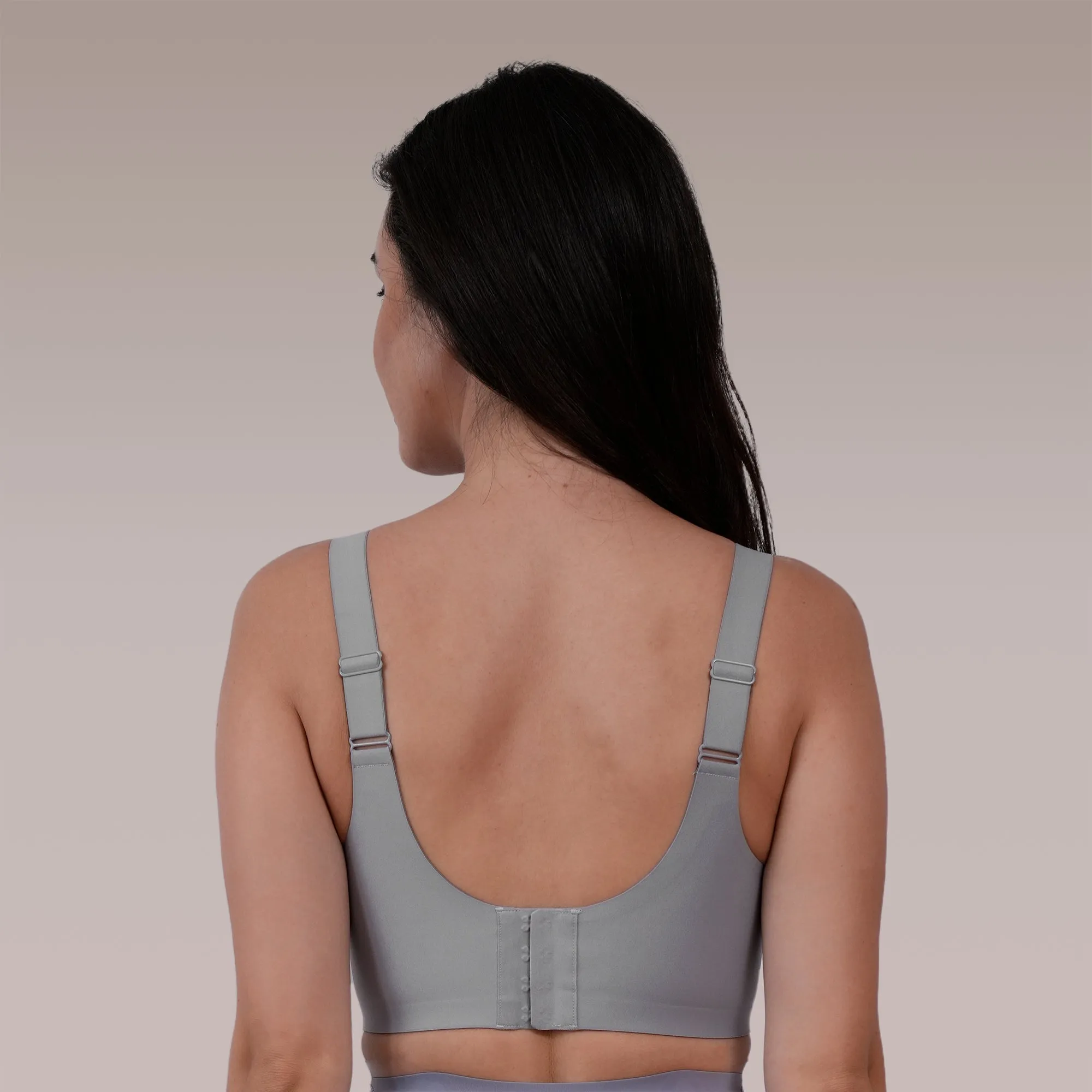 Padded Non-Wired Full Coverage Seamless T-Shirt Bra with Mesh Detailing