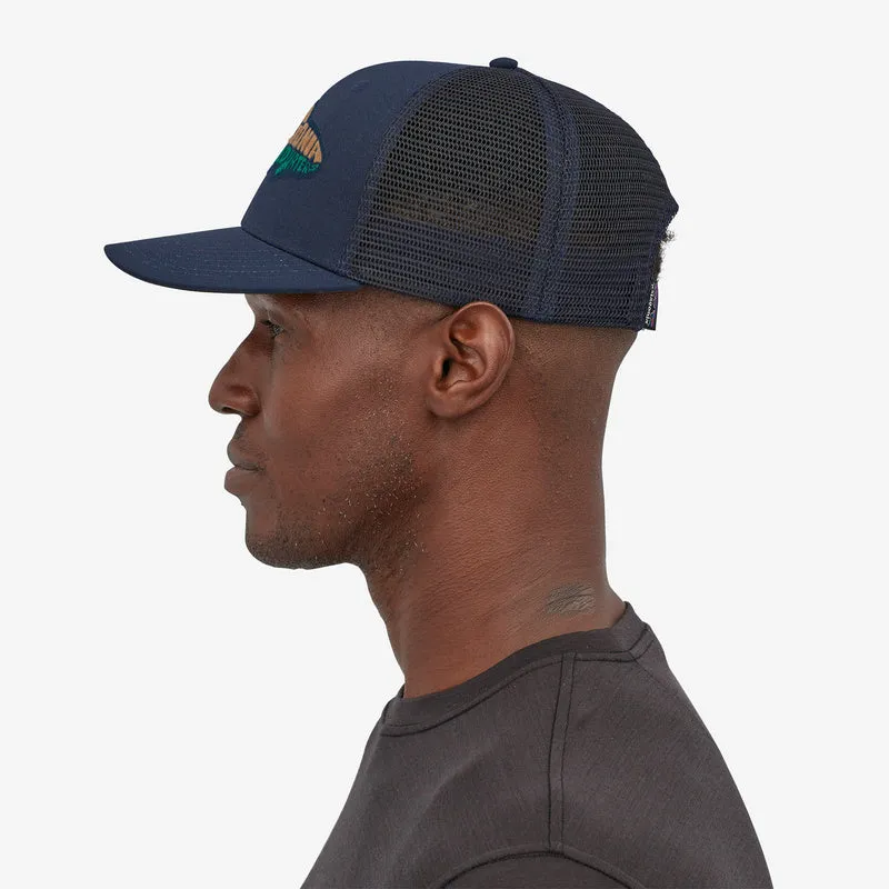 Patagonia Take a Stand Trucker Hat- New Navy w/ Wild Waterline