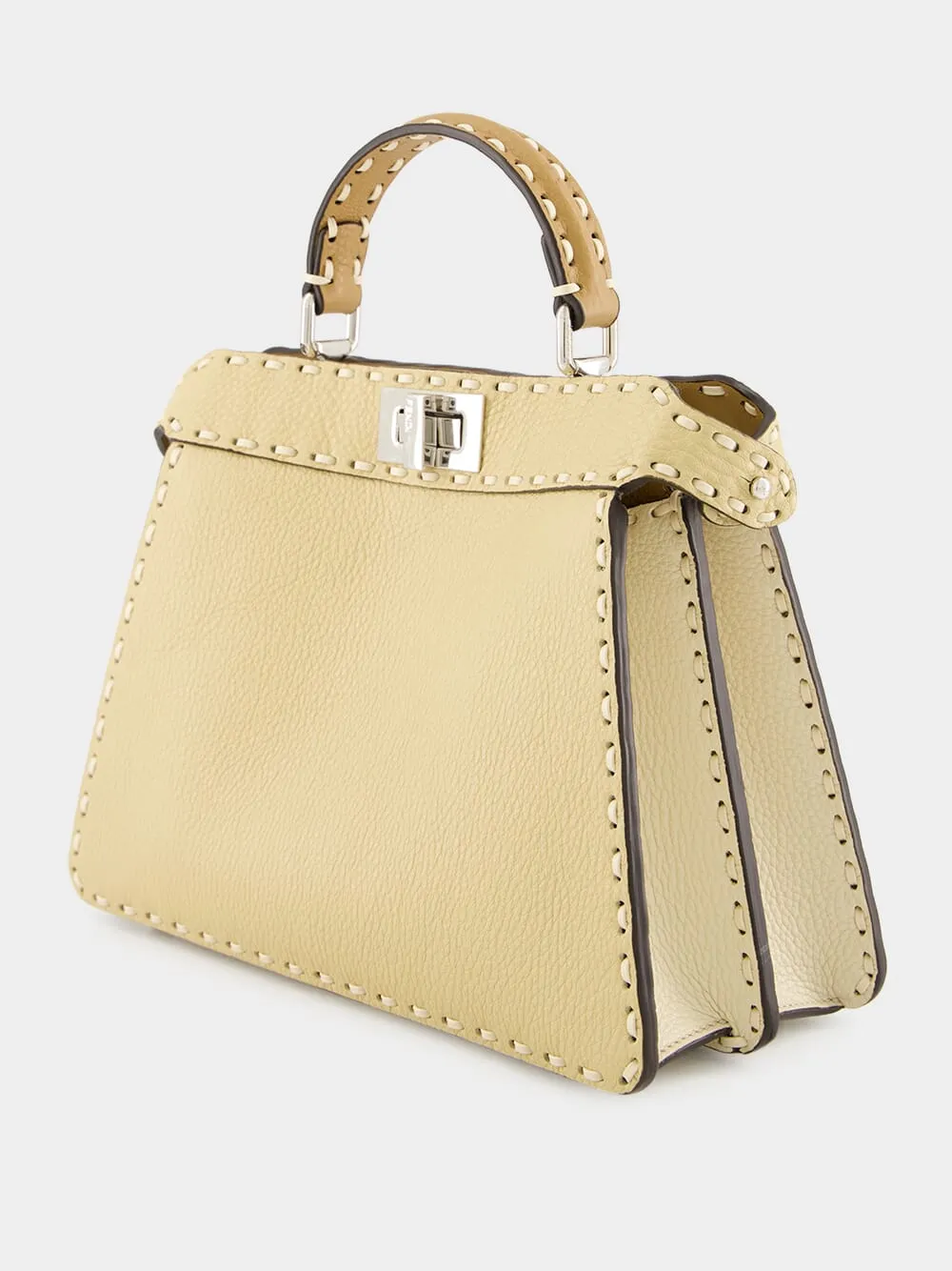 Peekaboo ISeeU Small Selleria Bag in Beige