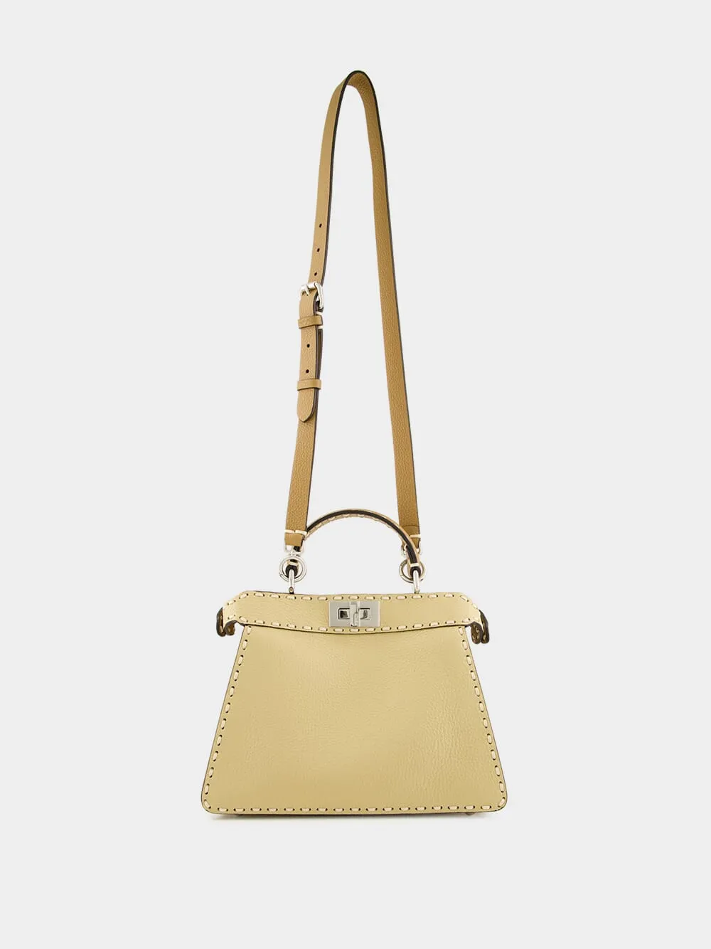 Peekaboo ISeeU Small Selleria Bag in Beige