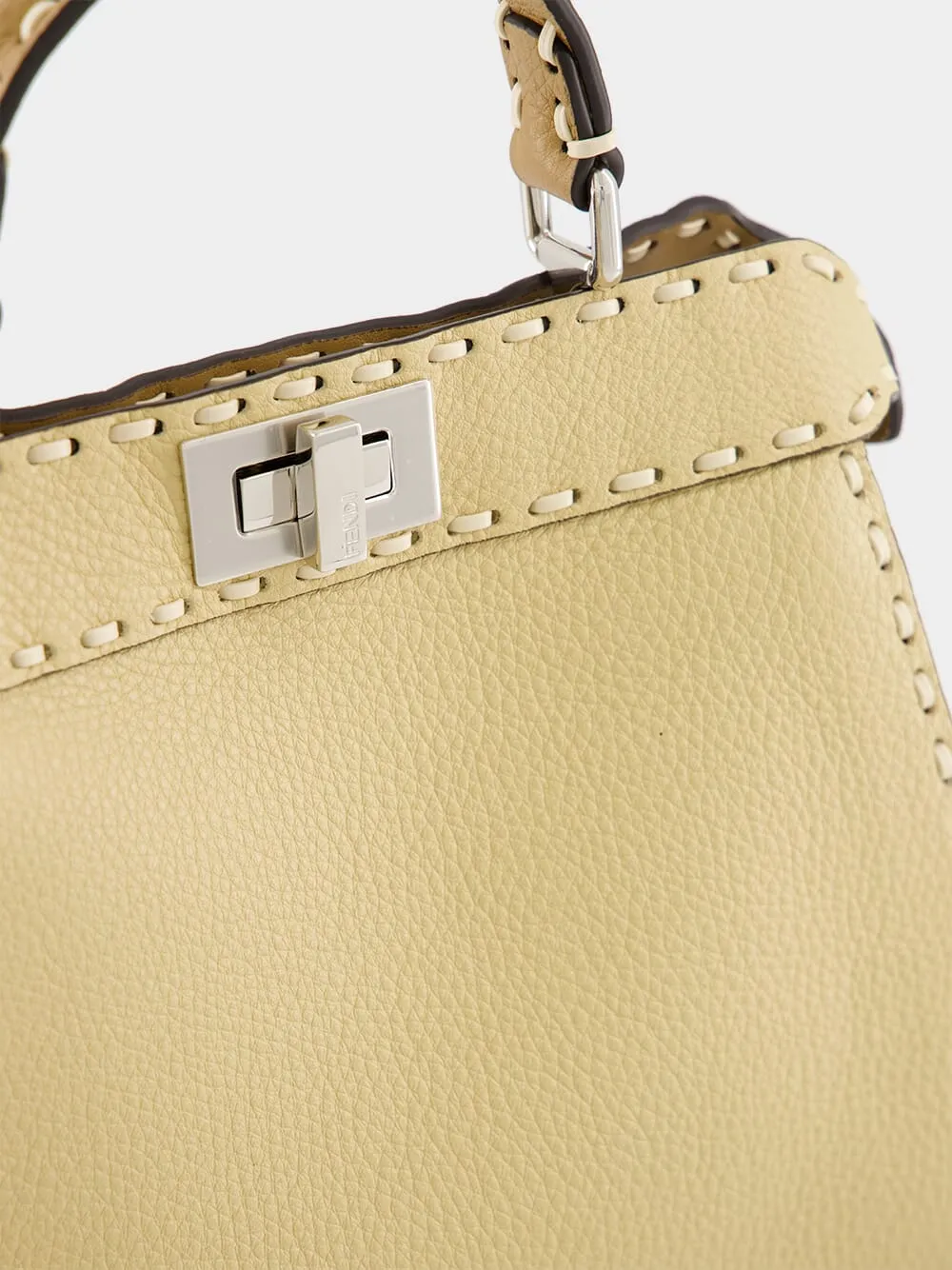 Peekaboo ISeeU Small Selleria Bag in Beige