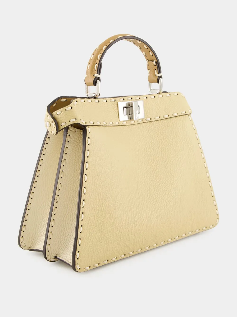 Peekaboo ISeeU Small Selleria Bag in Beige