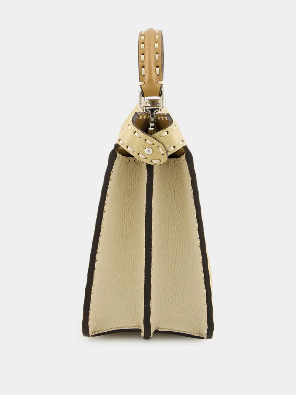 Peekaboo ISeeU Small Selleria Bag in Beige