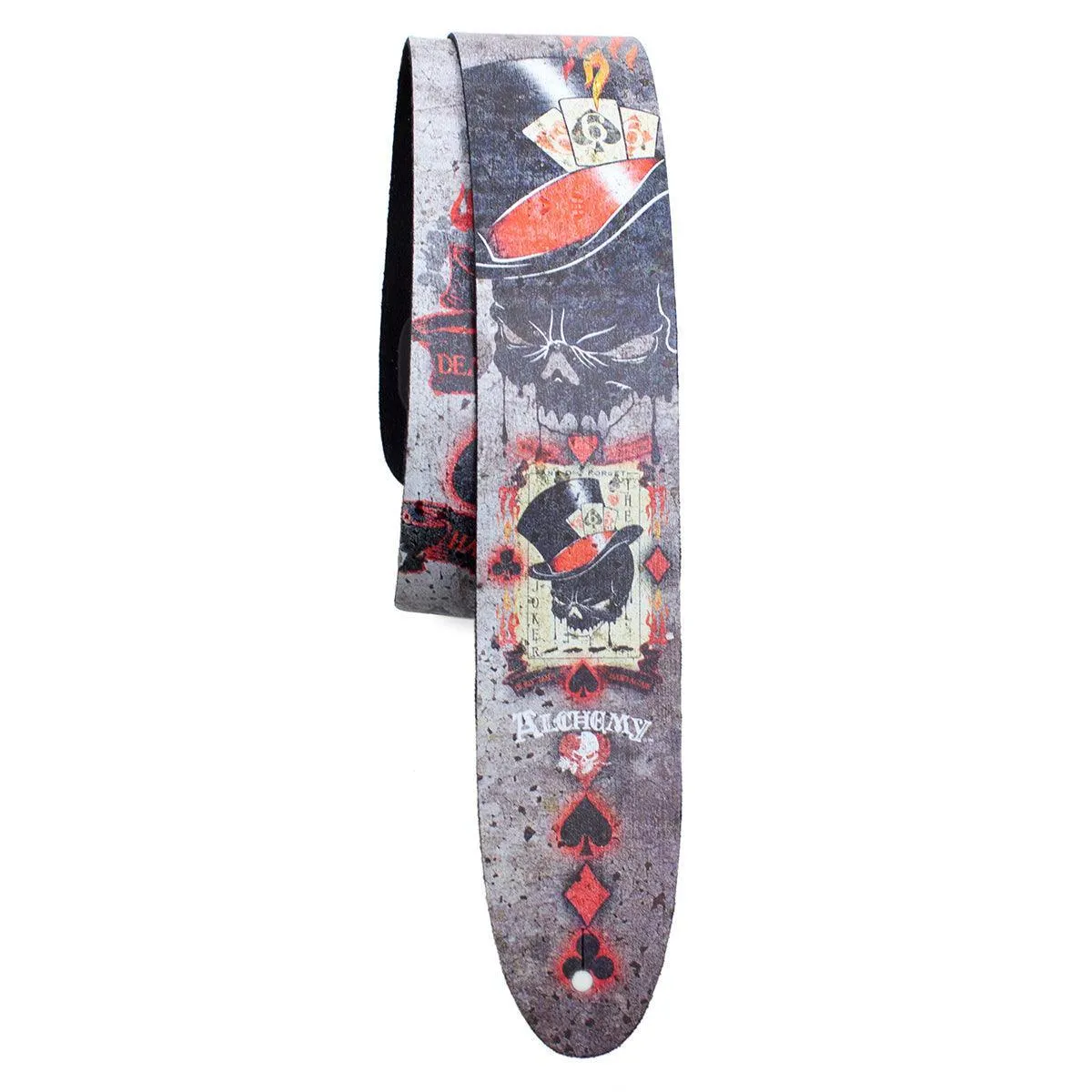 Perri's 2.5" Leather Guitar Strap ~ Alchemy Dead Draw