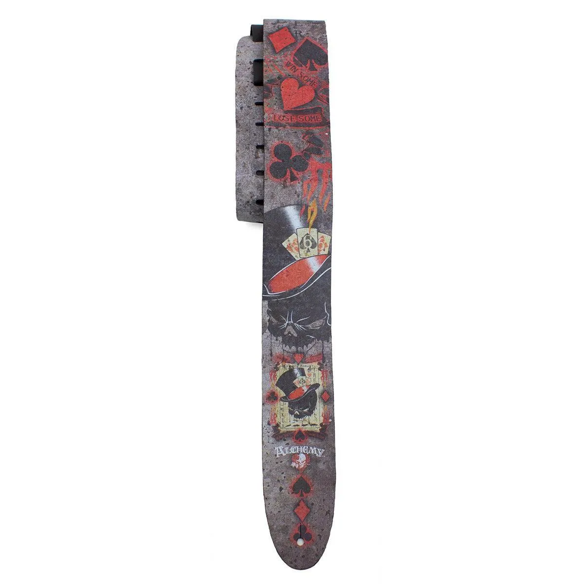 Perri's 2.5" Leather Guitar Strap ~ Alchemy Dead Draw