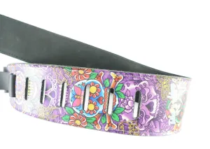 Perri's P25TJ Leather Guitar Strap, The Tattoo Johnny Artists Series