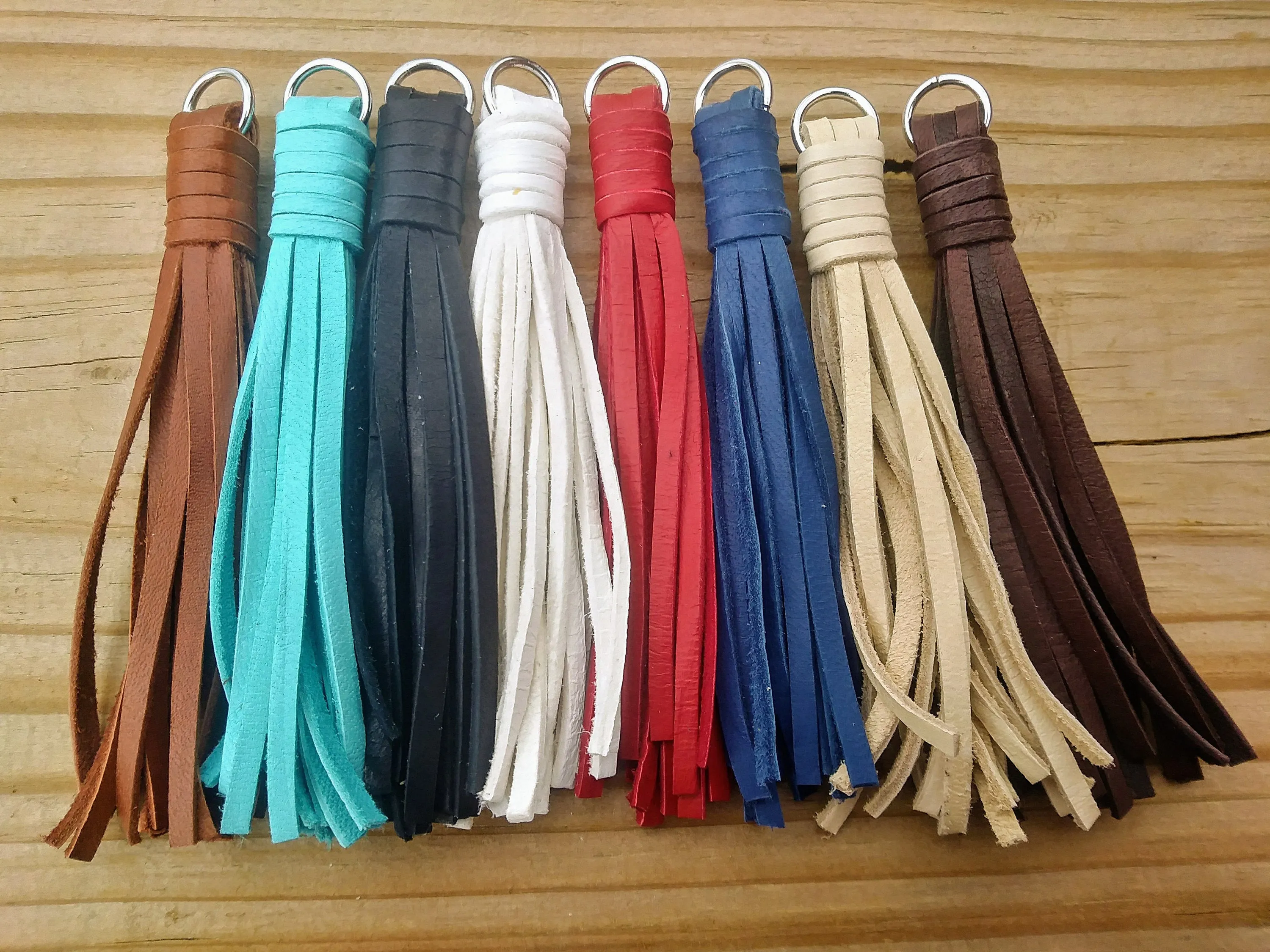 Personalized Keychain with Optional Leather Tassel