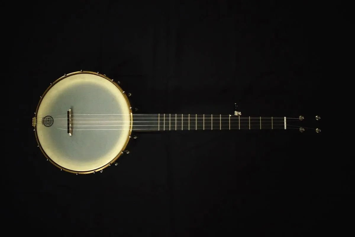 Pisgah Walnut Rambler Dobson A-Scale Banjo with Antique Brass Hardware