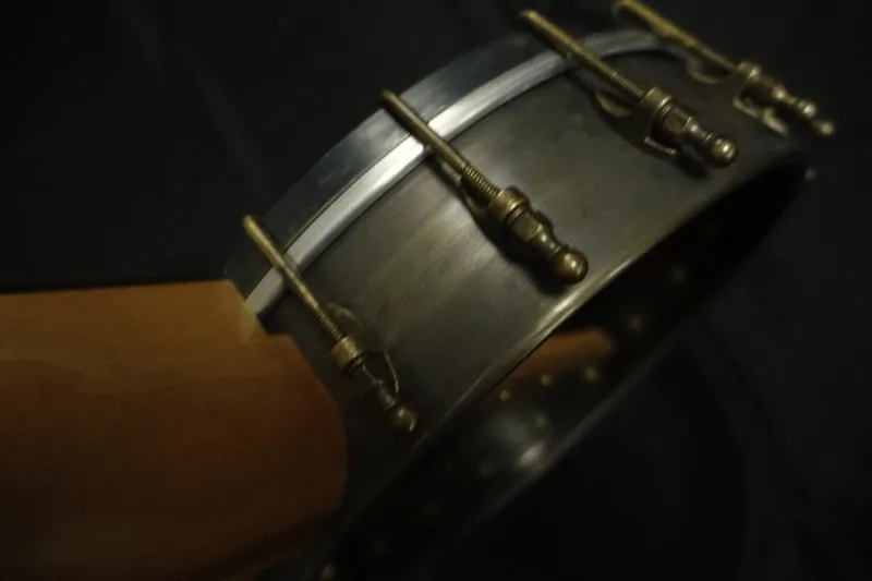 Pisgah Walnut Rambler Dobson A-Scale Banjo with Antique Brass Hardware
