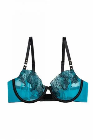 Playful Promises Tiger Blue Bra -