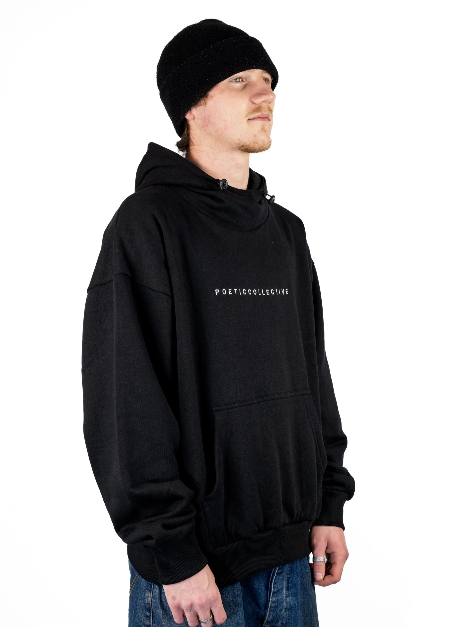 Poetic Collective - Ninja Hoodie - Heavyweight Organic Cotton - Black