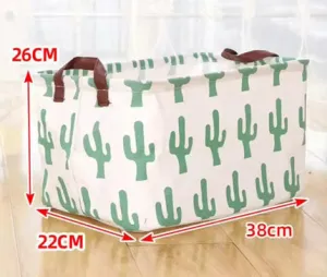 Pop Up Canvas Basket - Cactus